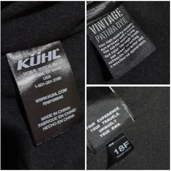 KUHL Burr Canvas Jacket Patina Dye Men's Style 1052 Dark Khaki - Picture 4 of 9